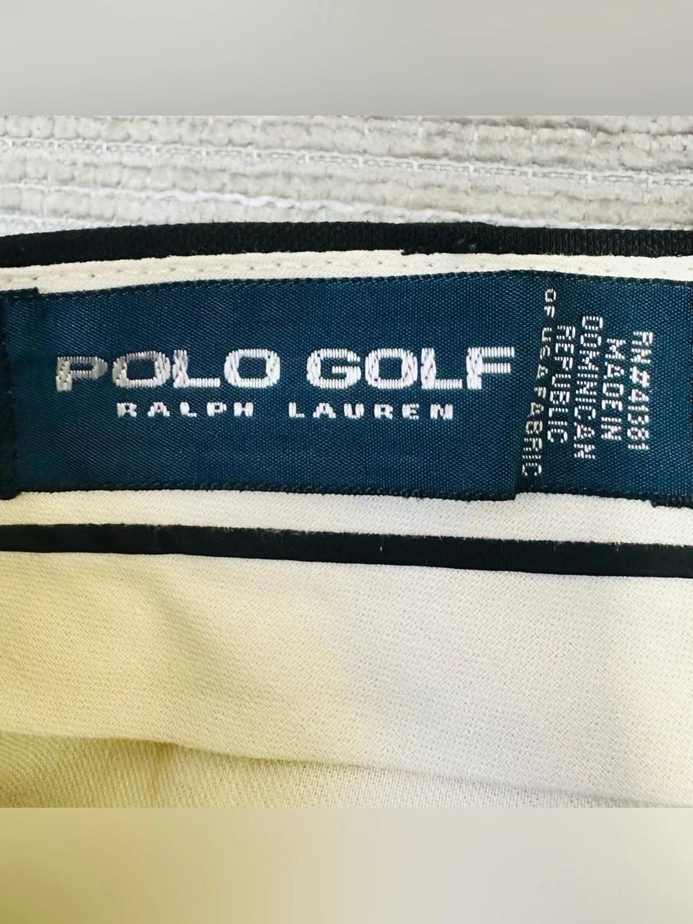 POLO GOLF RALPH LAUREN Shorts Men's Size‎ 35 Black Pleated Front Chino High-Rise